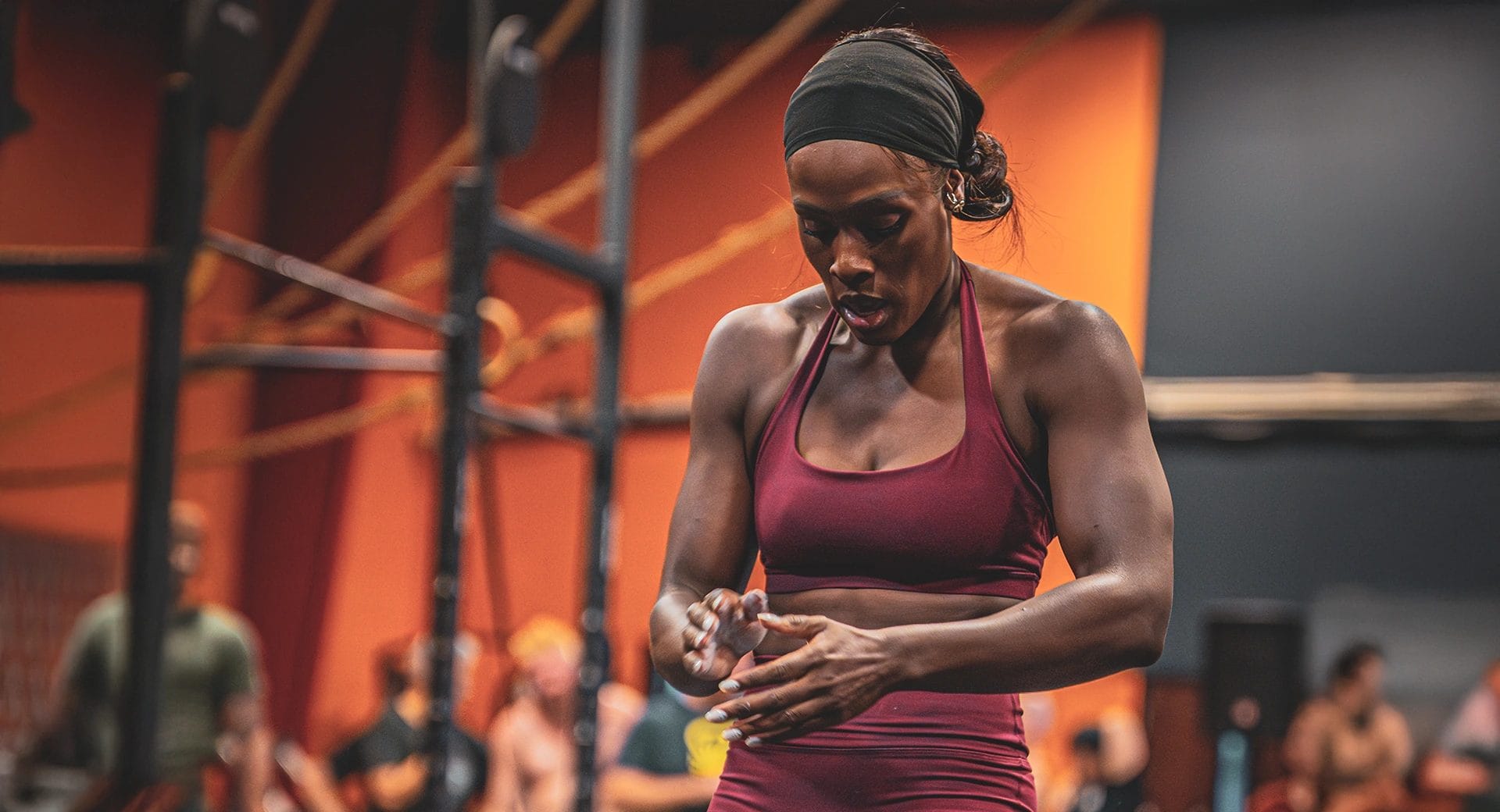 woman lifting heavy weights at Rising Sun Community Fitness